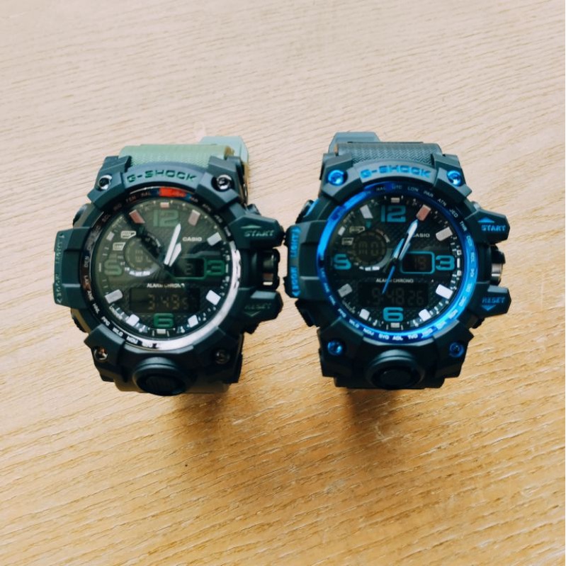 Jam tangan casio Q-shock doble time analog dan digital pakai tgl dan hari
