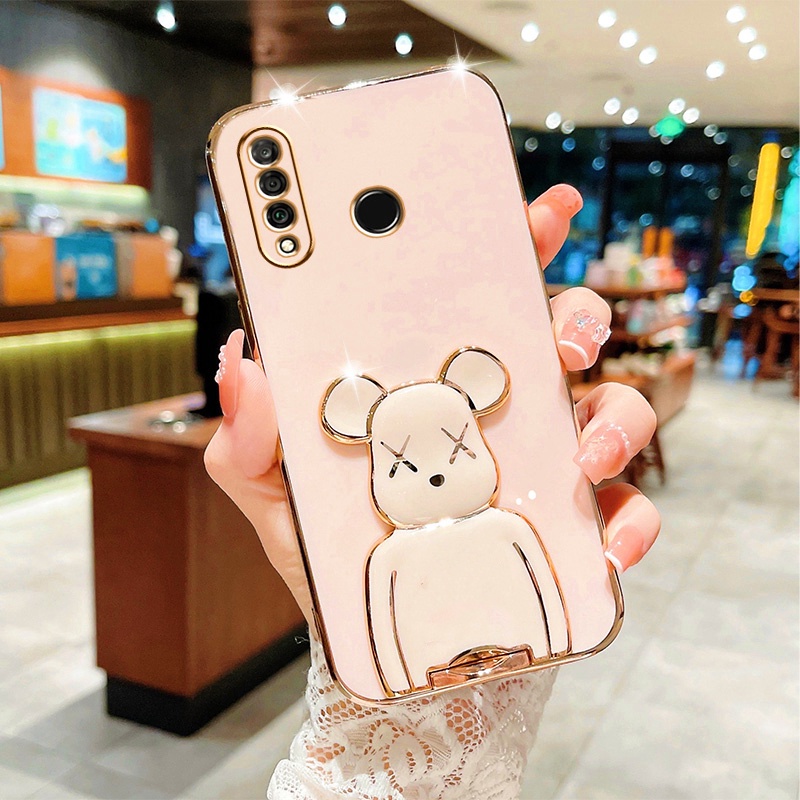 Soft Case Bahan Silikon Desain Beruang Untuk Huawei Y6P 2020 Y7A Nova 5T 8i 7i 7SE 3i Y9S Y7 Pro Y9 Prime 2019 P30 Lite