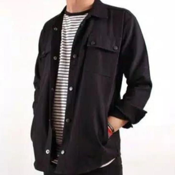 Sale Terbatas Semi Parka Limited Edition / Jaket Canvas Polos Hitam Limited Edition / Jaket Canvas S