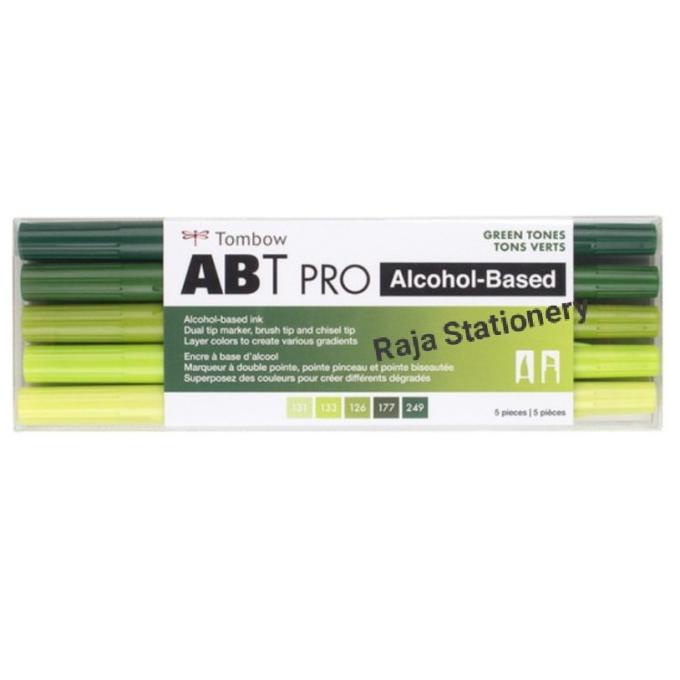 

Tombow ABT Pro Green Tones Dual Brush Pen Set / Spidol Warna