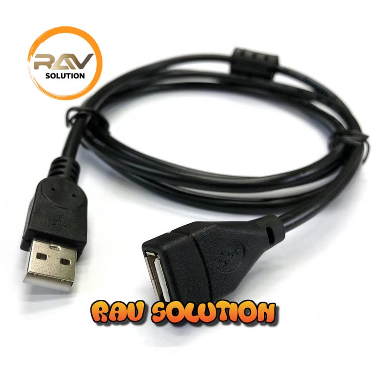 KABEL USB MALE FEMALE 3M HITAM / PERPANJANGAN USB / USB EXTENDER