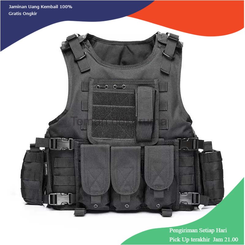 TD-PR2 JPC Rompi Pelindung Airsoft Gun Tactical Vest Combat Pocket - G0301