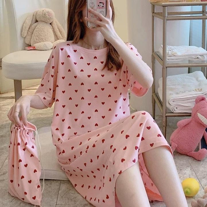 Terbaru Daster Wanita All Size Baju Tidur Wanita Korea Import Motif Lucu