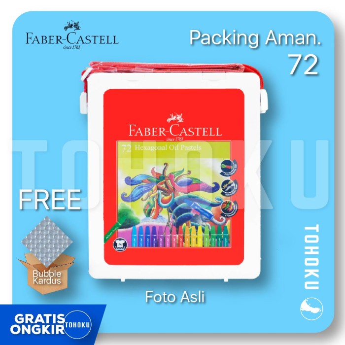 

[COD AKTIF] Crayon Faber Castell 72 Warna - Packing Aman
