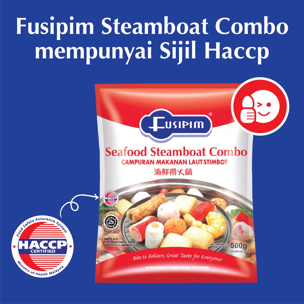 Makanan Laut Shabu Campuran Frozen Food Fusipim Seafood Steamboat Combo 400Gr