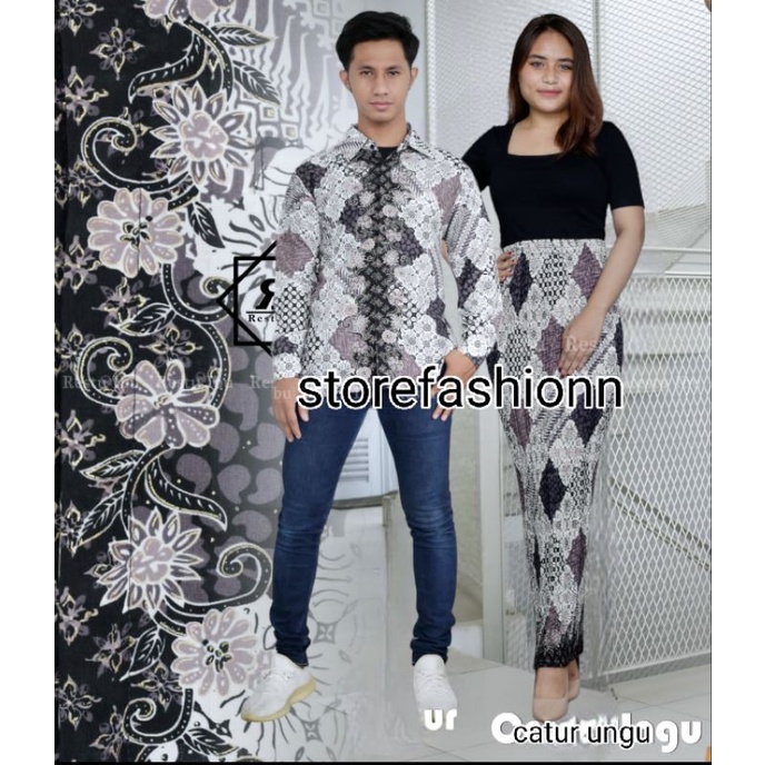 BATIK COUPLE| BAJU BATIK COUPLE| BATIK SET| SETELAN COUPLE ROK PLISKET| ROK PLISKET COUPLE KAMEJA BATIK| ROK PLISKET COUPLE LENGAN PANJANG| ROK BATIK PLISKET COUPLE| ROK PLISKET BATIK DAN KEMEJA