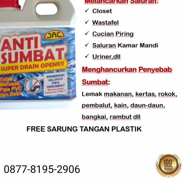 Anti sumbat WC JAC 1700gr / Soda api Cair / Soda Api / Wc Mampet