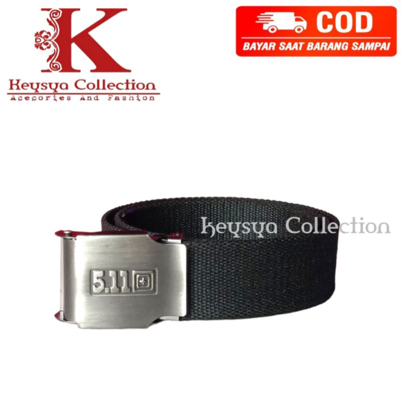 sabuk pria bahan kanvas ikat pinggang pria model jepit
