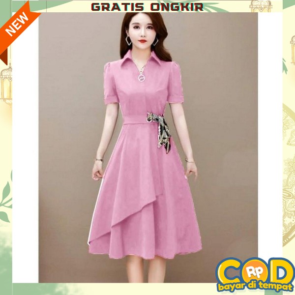 Baju Pendek Sexi Dre Wanita Elegan Minidre Cewe Stle Mewah Bsju Pende Casual Import Gahun Fashion Wa