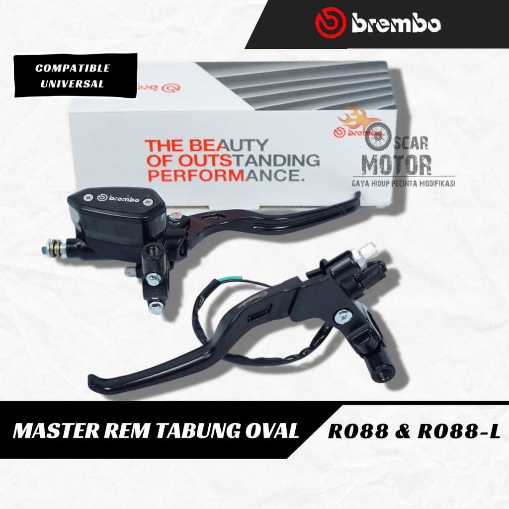 Master rem brcmbo universal model RCB tabung Oval 14MM   By Mega_Racing