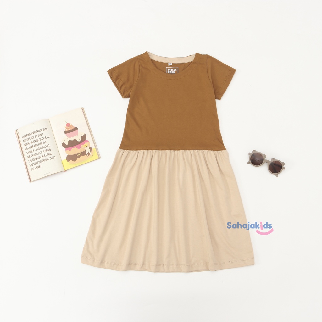 Dress Kaos Anak Perempuan Earth Tone