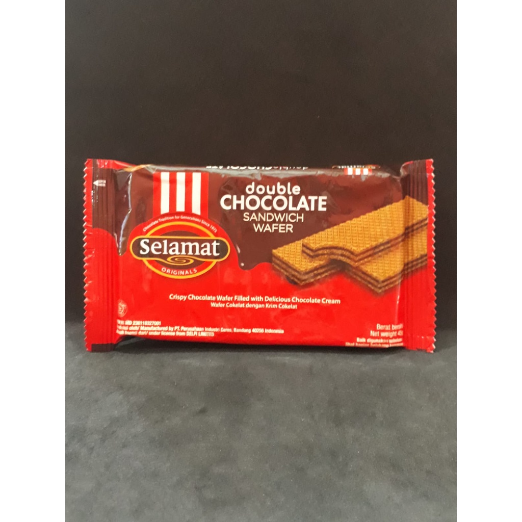 

SELAMAT WAFER DOUBLE CHOCOLATE 45GR