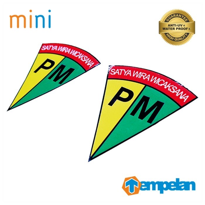 STIKER MINI POLISI MILITER PM TNI AD