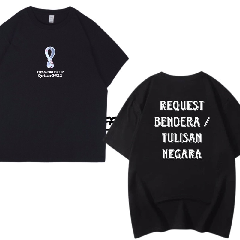 KAOS T-SHIRT WORLD CUP 2022 PIALA DUNIA 2022 QATAR - Baju Bola Piala Dunia Portugal Brazil Argentina