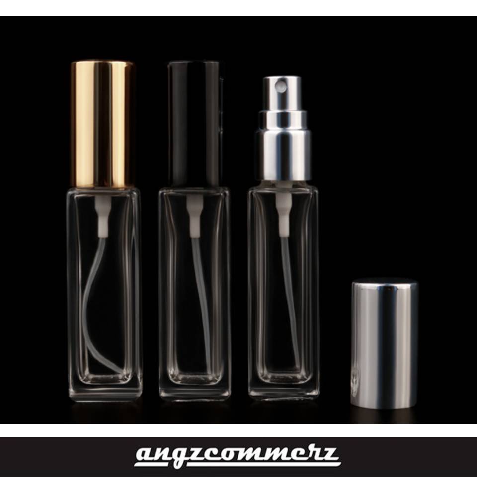 Botol Parfum Kaca Bening Minyak Wangi Kotak Roll On Spray Glass Tebal 17923