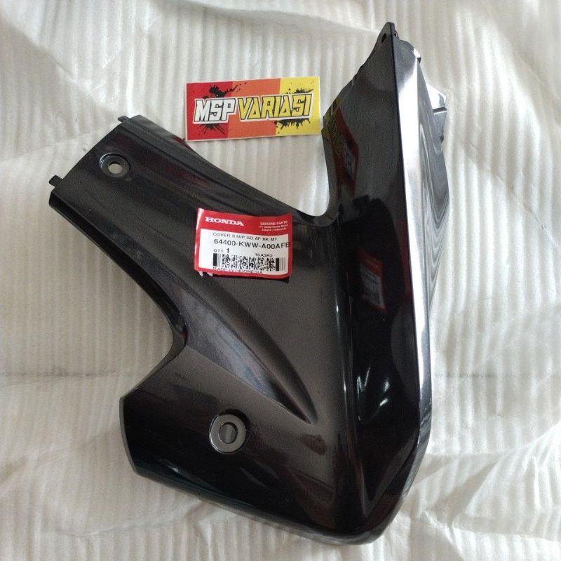 Original 64400 KWW A00AFB Cover R M/P SD BK MT, Cover bawah Sayap KANAN abu abu tua Honda Revo Absol