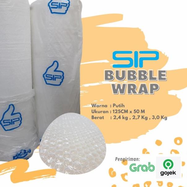 

Plastik Bubble Wrap GMP 125 cm x 50 m 3 Kg Cileungsi - Hitam, SIP +/- 2,7 kg