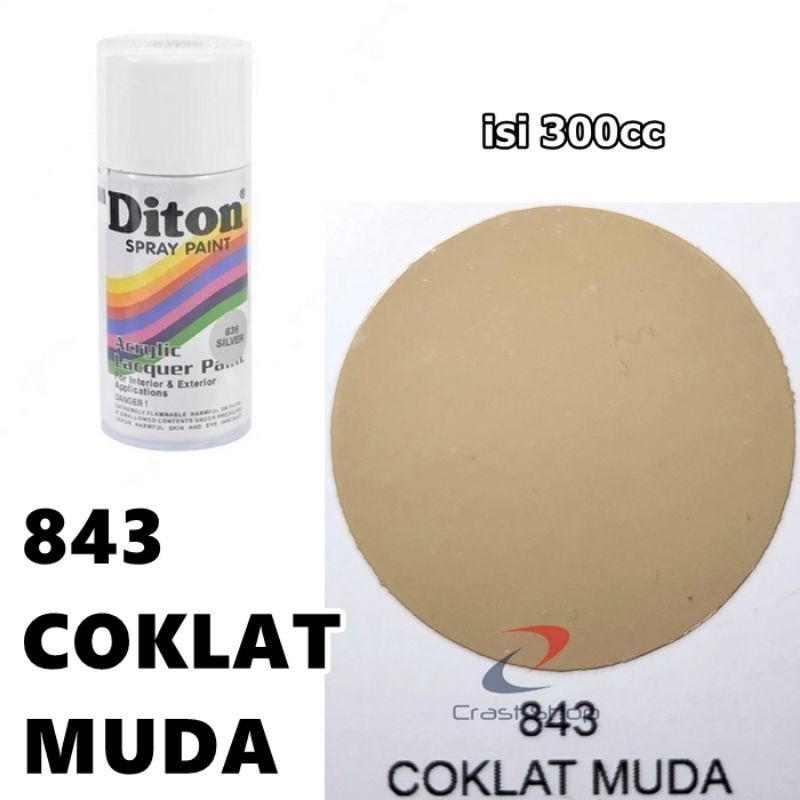 Cat Pilox Diton Coklat Muda 843 300cc Warna Light Brown frame sepeda motor mobil pylox pilok pylok