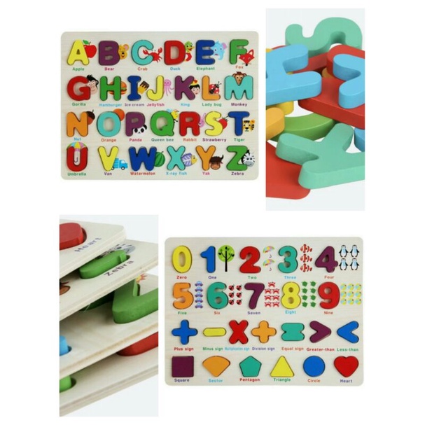 Papan Puzzle Kayu Huruf dan Angka (+gambar) - 2 - huruf