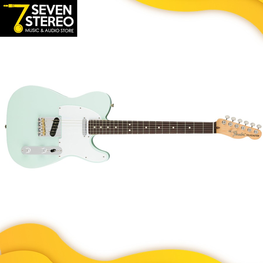 Fender American Performer Telecaster Guitar RW FB Satin Sonic Blue