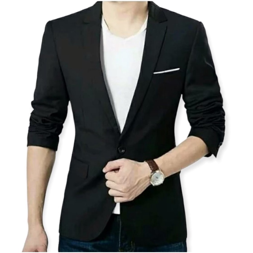 Terbaru Jas Cowok Casual Slimfit/ Blazer Kekinian Pria Korea/ Jas Santai Pria Casual/ Blazer Korea