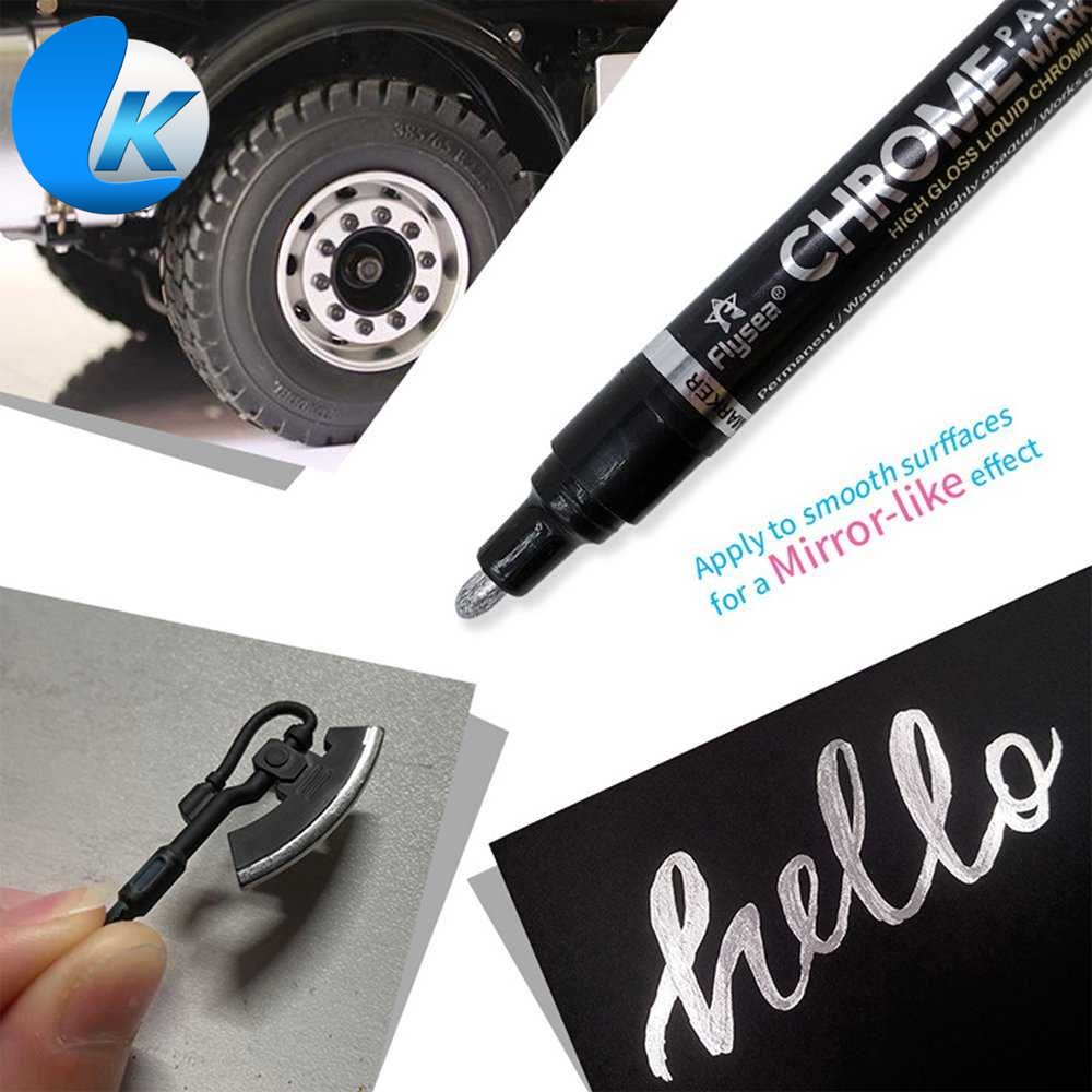 

Flysea Spidol Permanen Marker Metallic Chrome 3 mm - FS-743 [ Kafii ]