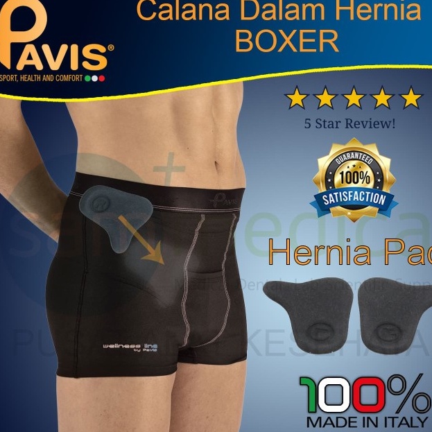 PAVIS Celana Dalam Hernia Boxer plus PAD Celana Supporter  DEWASA-655