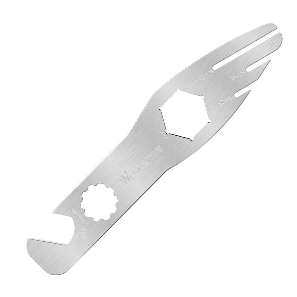 Lanfy Sepeda Pedal Spanner Multifungsi Aksesori Pemeliharaan Bersepeda Alat Perbaikan Stainless Steel Alat Perbaikan Sepeda