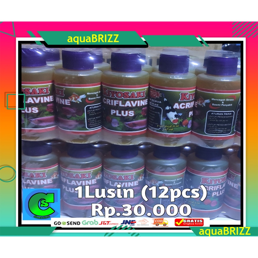 OBAT IKAN HIAS ACRIFLAVINE PLUS KIYOSAKI 100 ml