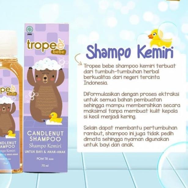 Tropee Bebe Shampo Kemiri / Candlenut Shampoo 100ml/ shompo anak