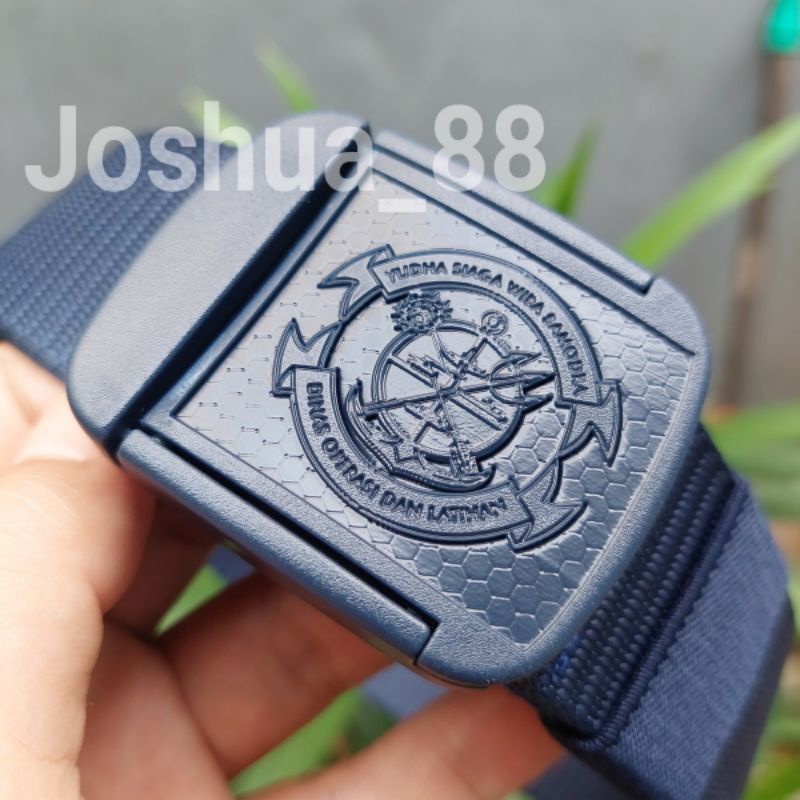 Sabuk Gasper Ikat Pinggang Anti Detector Kanvas Custom Logo Dinas Patrol Bisa Pesan Gambar/ Logo Sen