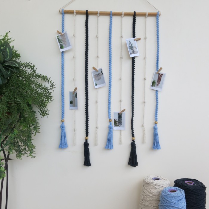 MACRAME GANTUNGAN FOTO POLAROID DEKORASI KAMAR HIASAN DINDING