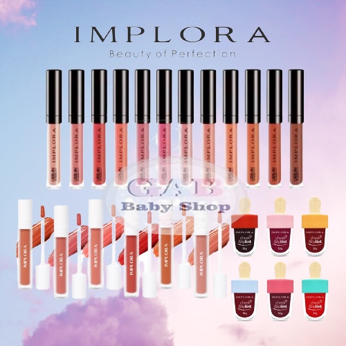 IMPLORA URBAN MATTE LIPCREAM JELLY TINT Lipstick  Liptint