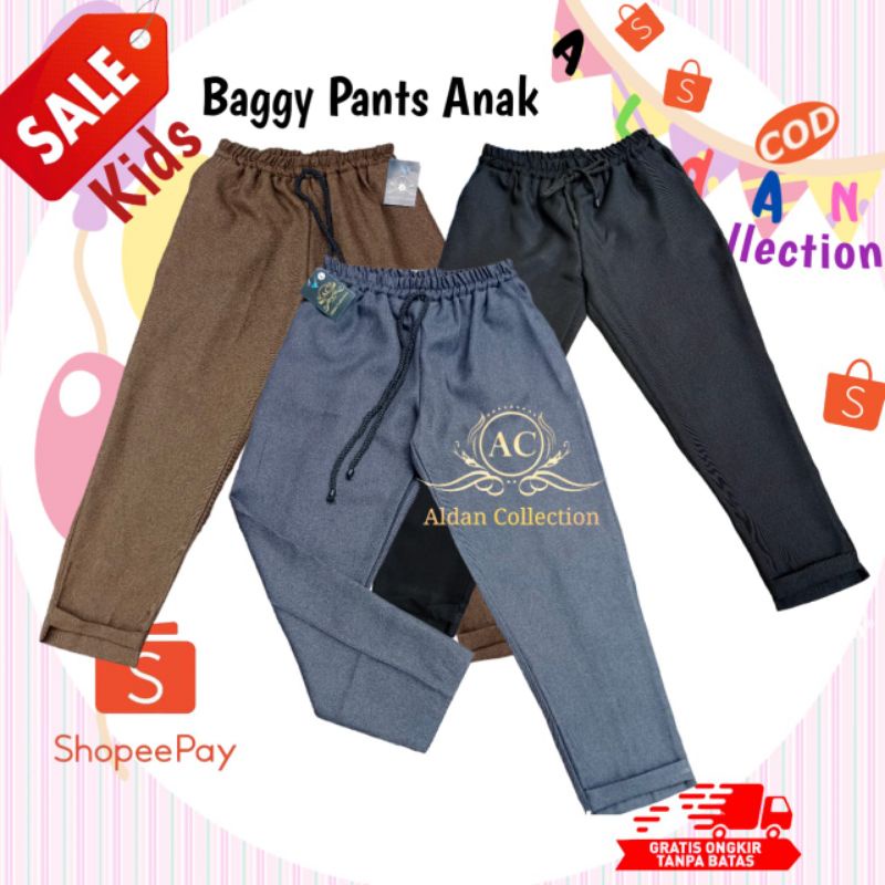 Celana Baggy Pants Anak Perempuan Tanggung Usia 8-13 Tahun / Baggy Pants Anak Perempuan / Celana Panjang Anak Perempuan / Celana Anak Perempuan