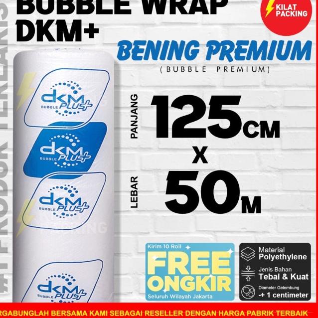 

Bubblewrap Bening Biru Murah Premium Quality 125CM x 50M (OJOL)