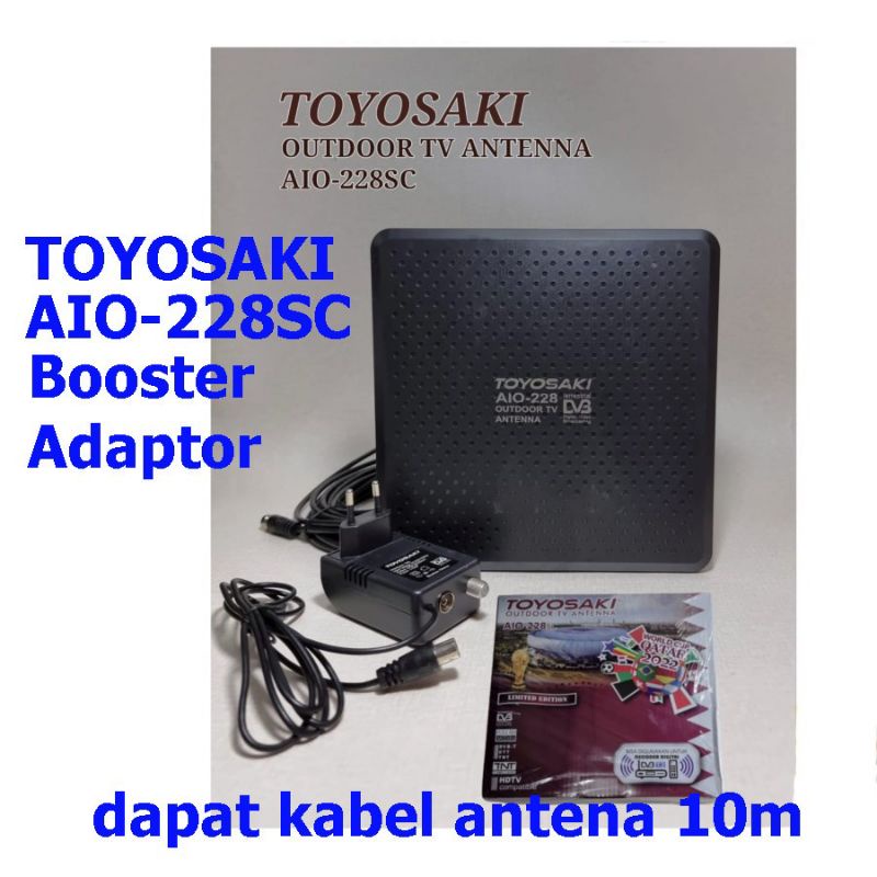 Antena Digital Toyosaki AIO-228Usb 228sc Antena Outdoor Indoor AIO 228 USB 228 SC