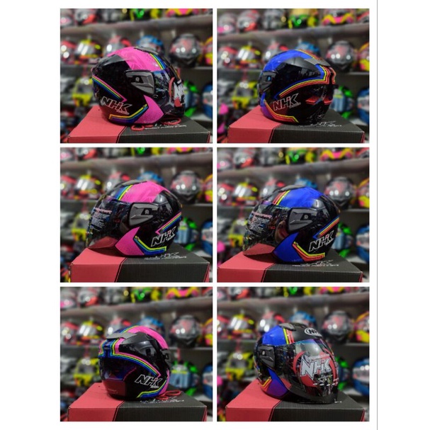 NHK R7 HELM OPEN FACE WAGON VARIASI WARNA GLOSSY
