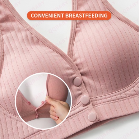 Nursing Bra Menyusui BH Tanpa Kawat Kancing Depan Katun Lembut Bra Ibu Hamil 1018bra