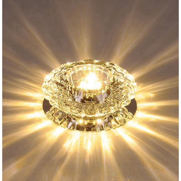LED ceiling lamp crystal corridor lights Warm White 3W Gaya dekorasi Eropa