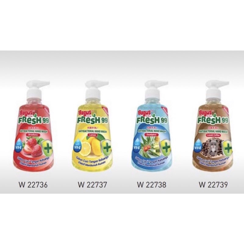 

Bagus Handwash Anti Bakteri Botol 400 ml