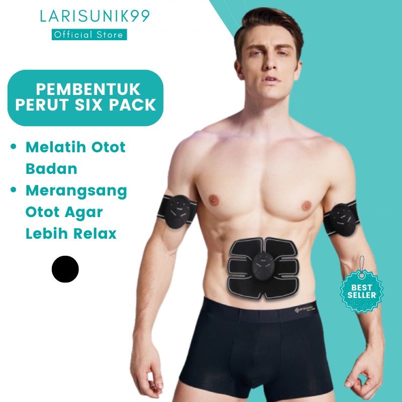 Pembentuk Otot Six Pack Perlengkapan Fitnes Stimulator Muscle Body Six Pack Trainer Abdominal