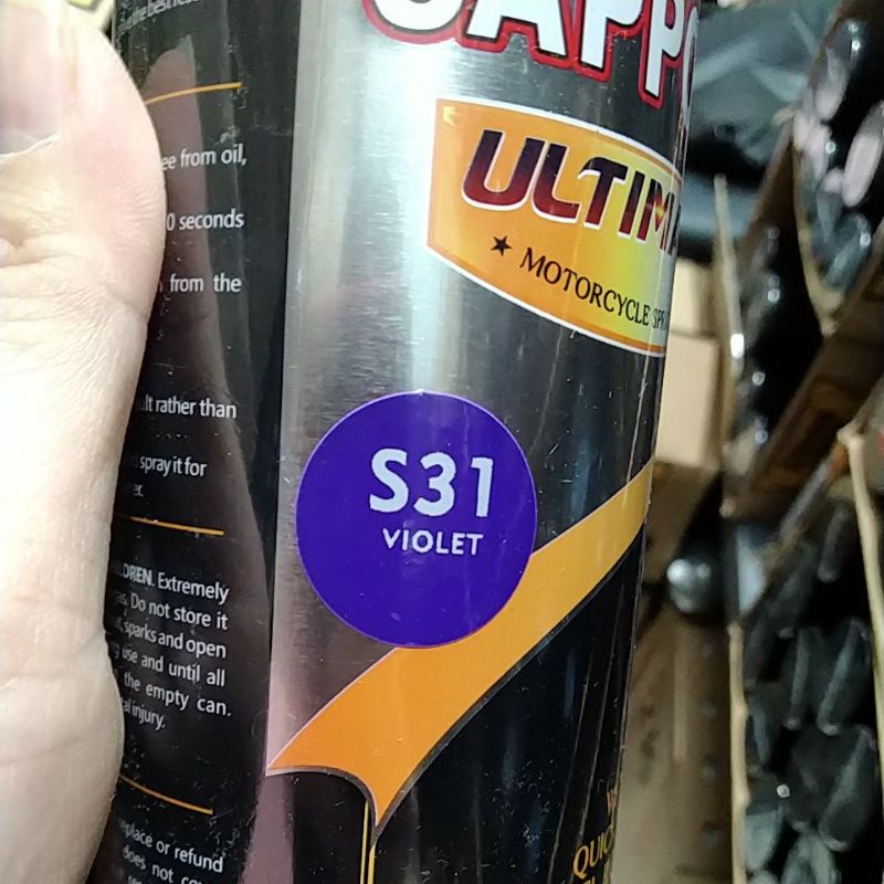 cat spray pilok pilox cat semprot sapporo ultimate saporo ultimate 400ml s 31 s31 violet unggu tua unggu glossy 400ml