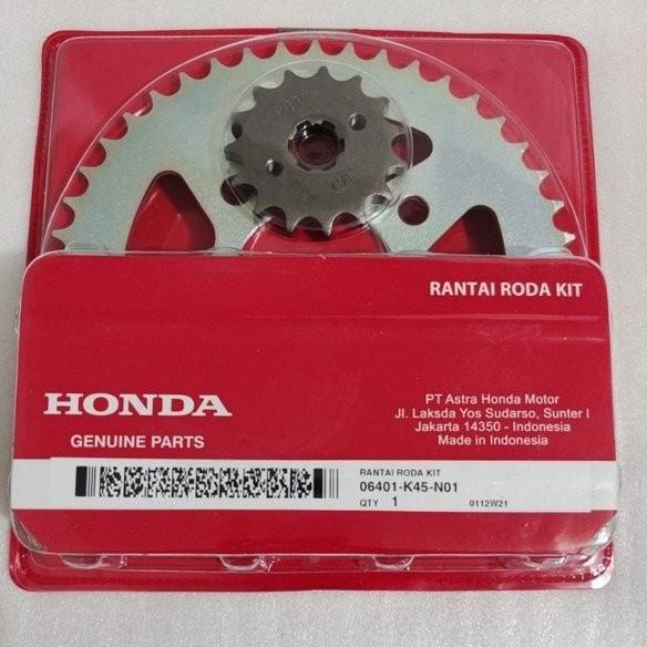 Sparepart Motor Gear Gir set chain kit Honda CBR 150R CB Led CB 150R