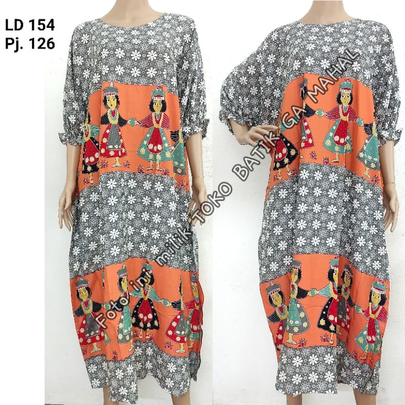 Daster Hap kelelawar JUMBO lengan 7/8 rayon premium adem murah modis