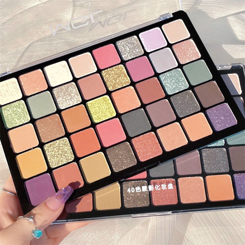 MGL Eyeshadow Pallete 40 Warna Korean Pigmented And Smooth Powder Long Lasting