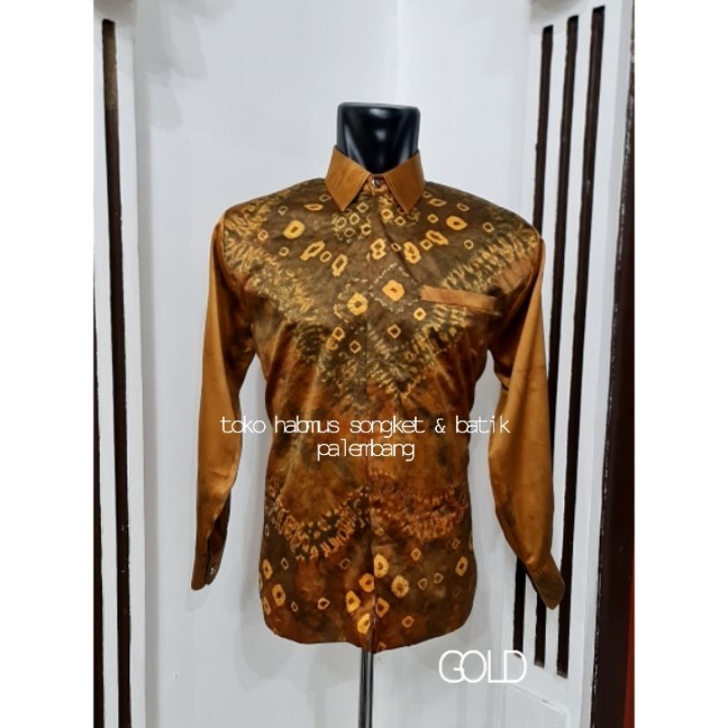 KEMEJA PRIA JUMPUTAN PALEMBANG HANDMADE SUTRA SILK