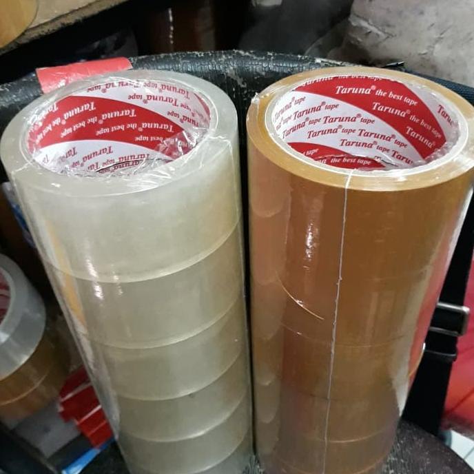 

(Gojek Grab) Lakban bening coklat 45mm x 50 meter Taruna