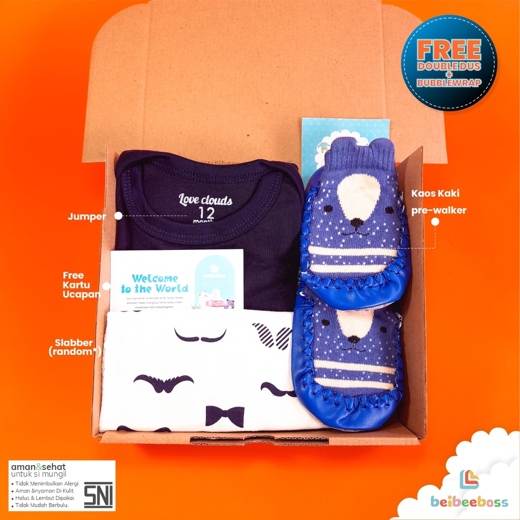 Hampers Kado Bayi | Baby Hampers | Kado Kelahiran Bayi | Kado Bayi Set Baju | Baby Gift Box | Kado Bayi Perempuan Laki Laki