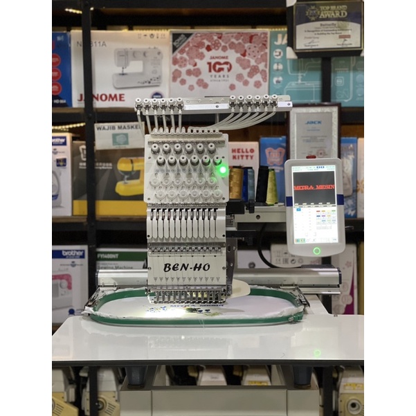 Mesin Bordir 1kepala 12 jarum BENHO 1201TS