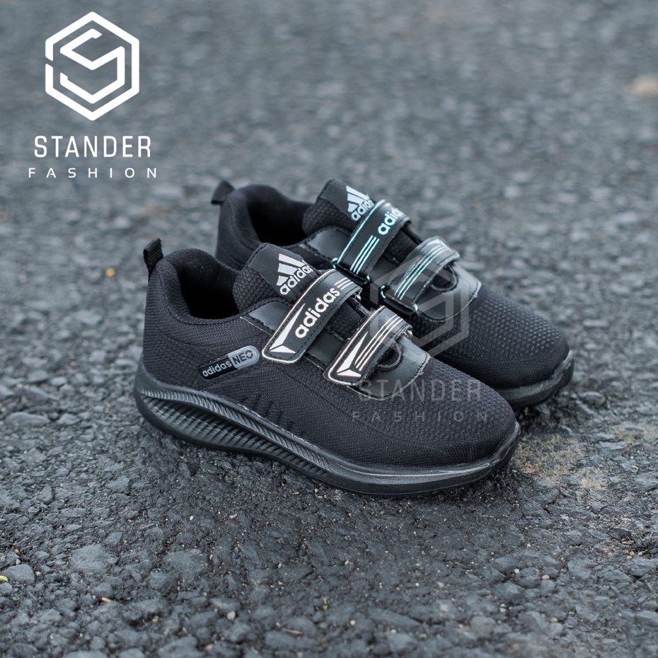 SEPATU ANAK SEKOLAH HITAM POLOS LAKI LAKI PEREMPUAN SEPATU SNEAKERS  SEPATU OLAHRAGA SEPATU  FASHION SEPATU ZUMBA ADS NW